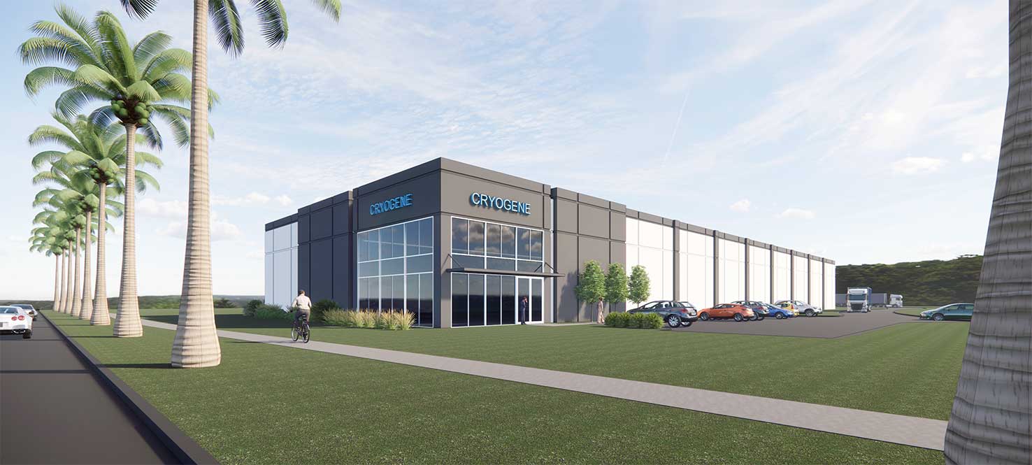Artist rendering of the CRYOGENE building