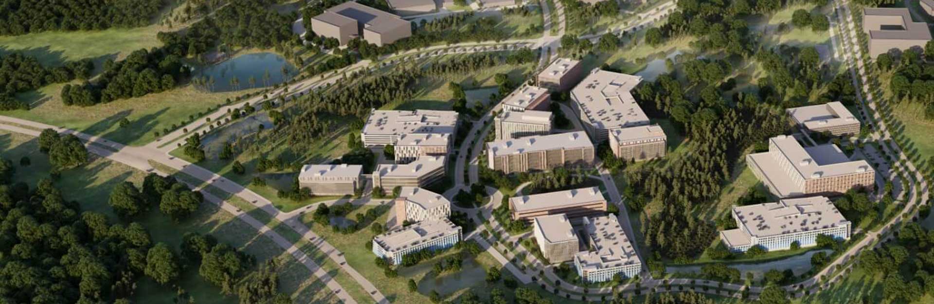 Artist rendering of the Speros campus