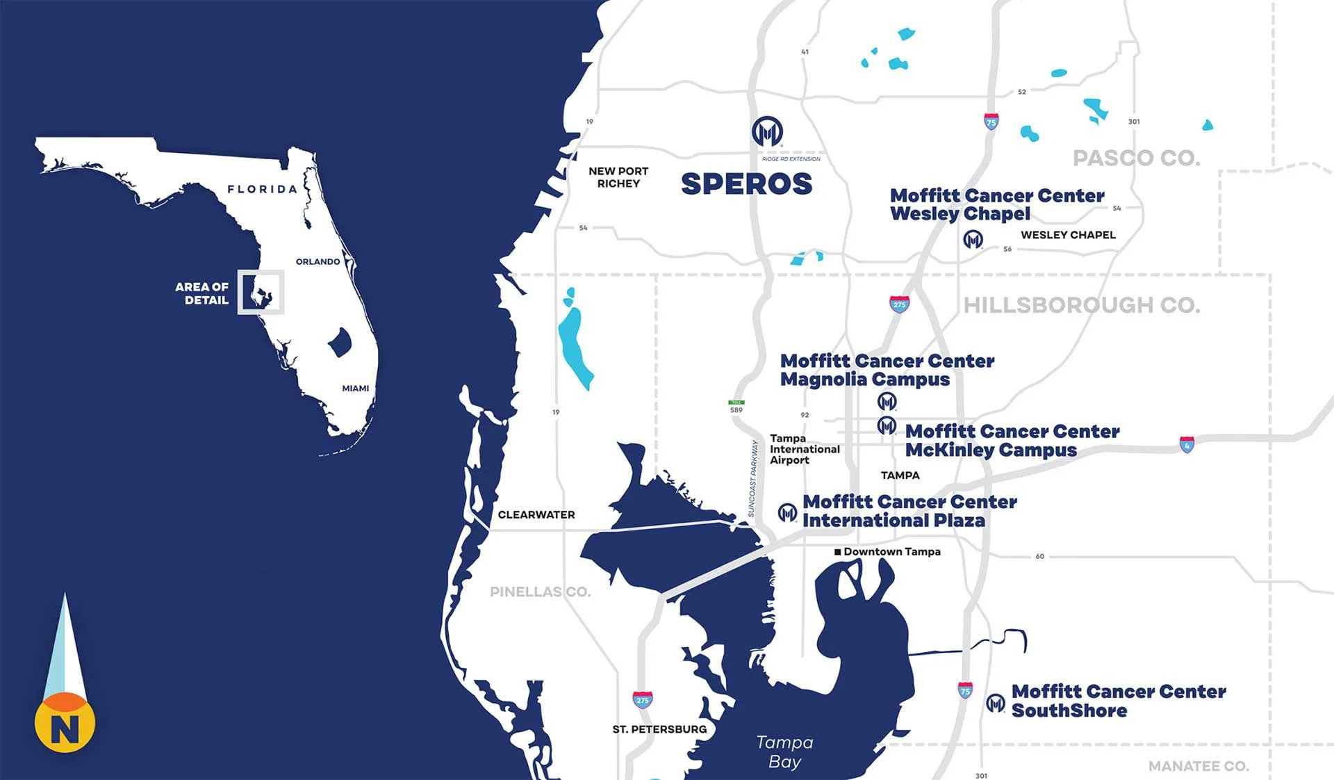 Tampa area map